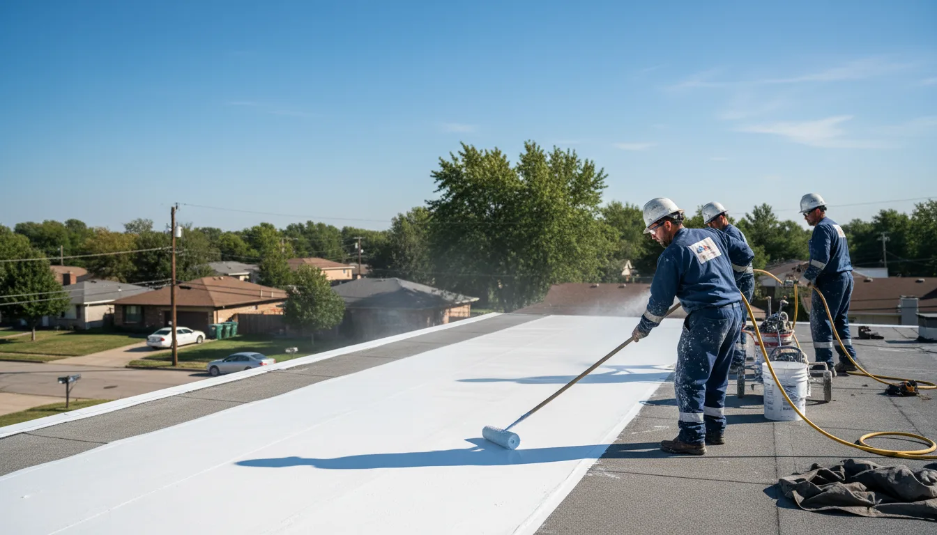 Commercial roof coating in Macon, MS near me
